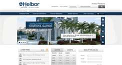 Desktop Screenshot of ir.helbor.com.br
